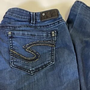 Silver Sukin Dark Blue Skinny Jeans.